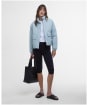 Women's Barbour International Zola Quilted Jacket - Light Steel Blue