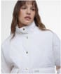Women's Barbour International Zola Quilted Jacket - NEUTRAL/MANDARIN