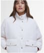 Women's Barbour International Zola Quilted Jacket - NEUTRAL/MANDARIN