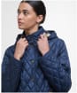 Women's Barbour Penelope Quilted Jacket - Navy / Dress Tartan