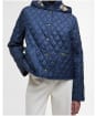 Women's Barbour Penelope Quilted Jacket - Navy / Dress Tartan