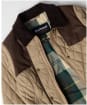 Women's Barbour Keeper Wear Quilted Jacket - Military Brown