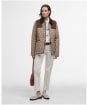 Women's Barbour Keeper Wear Quilted Jacket - Military Brown