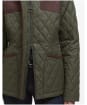 Women's Barbour Keeper Wear Quilted Jacket - Olive