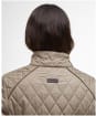 Women's Barbour Crawford Cavalry Quilted Jacket - Military Brown
