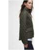 Women's Barbour Crawford Cavalry Quilted Jacket - Olive / Ancient Tartan