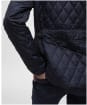 Women's Barbour Crawford Cavalry Quilted Jacket - Dark Navy / Ancient Tartan