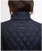 Women's Barbour Crawford Cavalry Quilted Jacket - Dark Navy / Ancient Tartan
