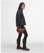 Women's Barbour Crawford Cavalry Quilted Jacket - Dark Navy / Ancient Tartan