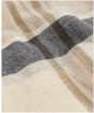 Women's Barbour Abigail Lightweight Cotton Linen Blend Tartan Scarf - Dark Navy / Light Sand / Military Brown