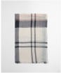 Women's Barbour Abigail Lightweight Cotton Linen Blend Tartan Scarf - Primrose Safari Tartan