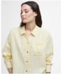 Women's Barbour Annie Long Sleeve Linen Shirt - Sunray Yellow Stripe