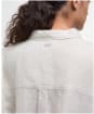 Women's Barbour Hampton Relaxed Fit Linen Shirt - Light Sand