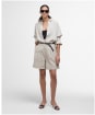 Women's Barbour Hampton Relaxed Fit Linen Shirt - Light Sand