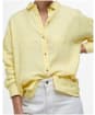 Women's Barbour Hampton Relaxed Fit Linen Shirt - Sunray Yellow