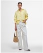 Women's Barbour Hampton Relaxed Fit Linen Shirt - Sunray Yellow
