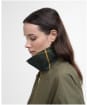 Women's Barbour Catlin Showerproof Jacket - Dusky Green / Ancient Tartan