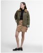 Women's Barbour Catlin Showerproof Jacket - Dusky Green / Ancient Tartan