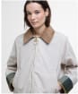 Women's Barbour Catlin Showerproof Jacket - Oatmeal / Ancient Tartan
