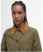 Women's Barbour Averie Showerproof Jacket - Dusky Green / Ancient Tartan