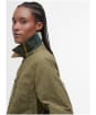Women's Barbour Averie Showerproof Jacket - Dusky Green / Ancient Tartan
