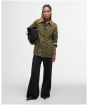 Women's Barbour Averie Showerproof Jacket - Dusky Green / Ancient Tartan