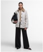 Women's Barbour Averie Showerproof Jacket - Oatmeal / Ancient Tartan
