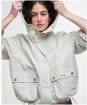 Women's Barbour Mae Showerproof Jacket - Stone / Ancient Tartan