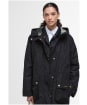 Women's Barbour Una Showerproof Jacket - Black / Ancient Tartan