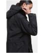 Women's Barbour Una Showerproof Jacket - Black / Ancient Tartan