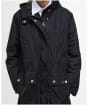 Women's Barbour Una Showerproof Jacket - Black / Ancient Tartan