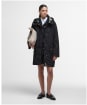 Women's Barbour Una Showerproof Jacket - Black / Ancient Tartan