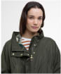 Women's Barbour Una Showerproof Jacket - Olive / Ancient Tartan