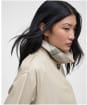 Women's Barbour Maia Showerproof Jacket - Light Sand / Rosemary Tartan