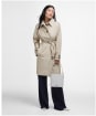 Women's Barbour Maia Showerproof Jacket - Light Sand / Rosemary Tartan