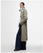 Women's Barbour Garbo Showerproof Trench Coat - Dusky Green / Rosemary Tartan
