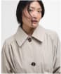Women's Barbour Garbo Showerproof Trench Coat - Light Sand / Rosemary