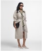 Women's Barbour Garbo Showerproof Trench Coat - Light Sand / Rosemary