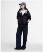 Women's Barbour Bhodi Showerproof Jacket - Dark Indigo / Safari Tartan