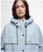 Women's Barbour Reese Showerproof Jacket - Ice Blue / Dark Navy