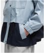 Women's Barbour Reese Showerproof Jacket - Ice Blue / Dark Navy