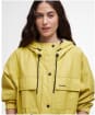 Women's Barbour Evie Showerproof Parka - Limeade / Light Sand