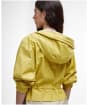 Women's Barbour Evie Showerproof Parka - Limeade / Light Sand