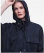 Women's Barbour Evie Showerproof Parka - Dark Navy / Dark Navy