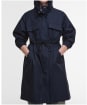 Women's Barbour Evie Showerproof Parka - Dark Navy / Dark Navy