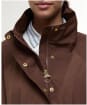 Women's Barbour Suri Showerproof Jacket - Walnut / Safari Dress Tartan