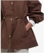 Women's Barbour Suri Showerproof Jacket - Walnut / Safari Dress Tartan