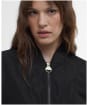 Women's Barbour International Priya Showerproof Bomber Jacket - Black