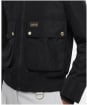 Women's Barbour International Priya Showerproof Bomber Jacket - Black