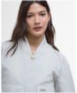 Women's Barbour International Priya Showerproof Bomber Jacket - Silver Birch